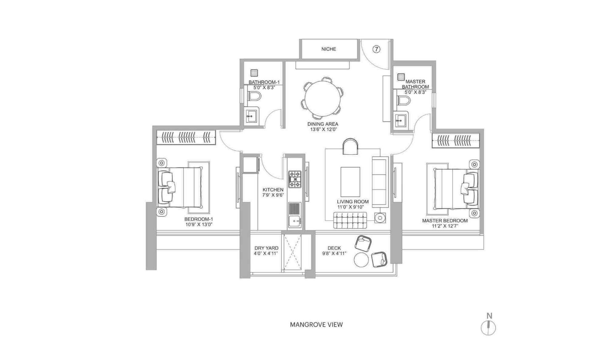 Narang-Vivenda-Floor-Plan-2-BHK-837-sqft