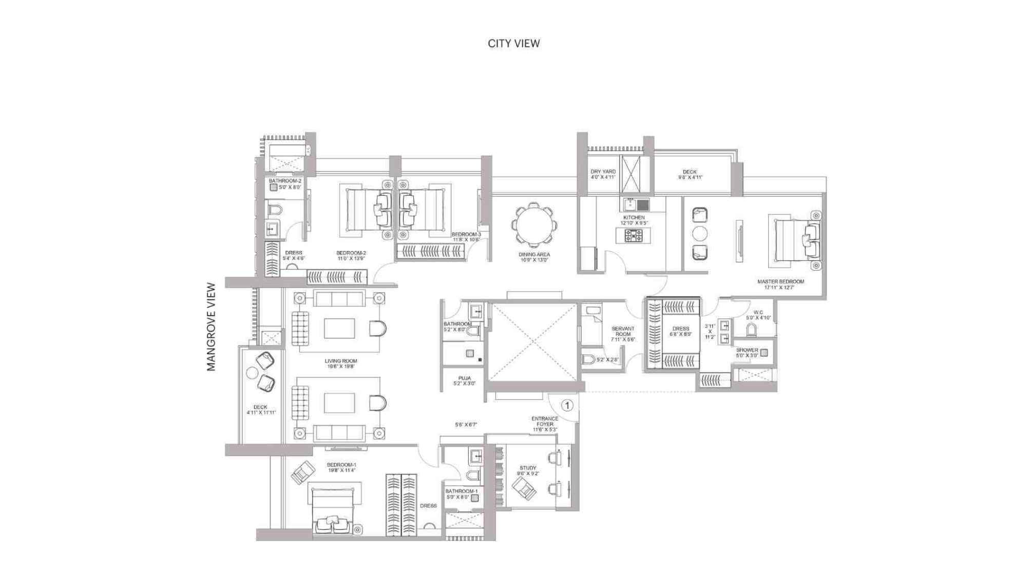 Narang-Vivenda-Floor-Plan-4-BHK-2238-sqft